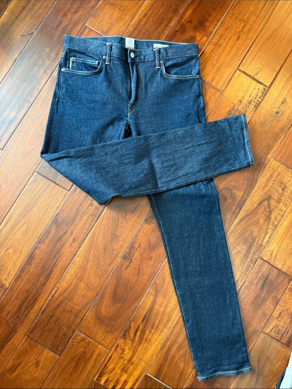 Men's Skinny Jeans in Dark Indigo Wash